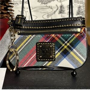 Dooney & Bourke Plaid Keychain Pouch - Multicolor